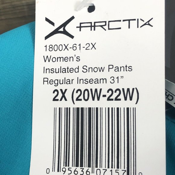 ARCTIX Women's Insulated Snow Pants 1800-61 2X Plus Size  NEW WITH TAGS!! - Picture 4 of 4